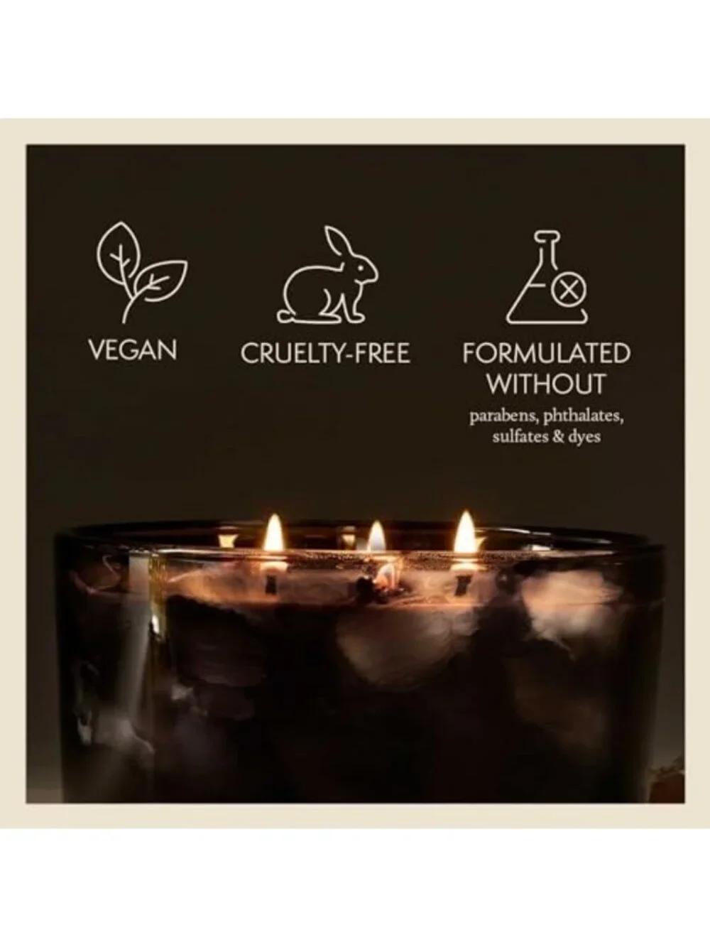 Luxury Scented Candle - Noir Woods, Fresh Evergreen & Smoky Amber - Home Decor